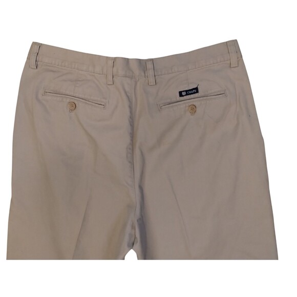Chaps Khaki Pants Mens 36x30 Relaxed Tapered Beige Casual Work Chino - Picture 6 of 9